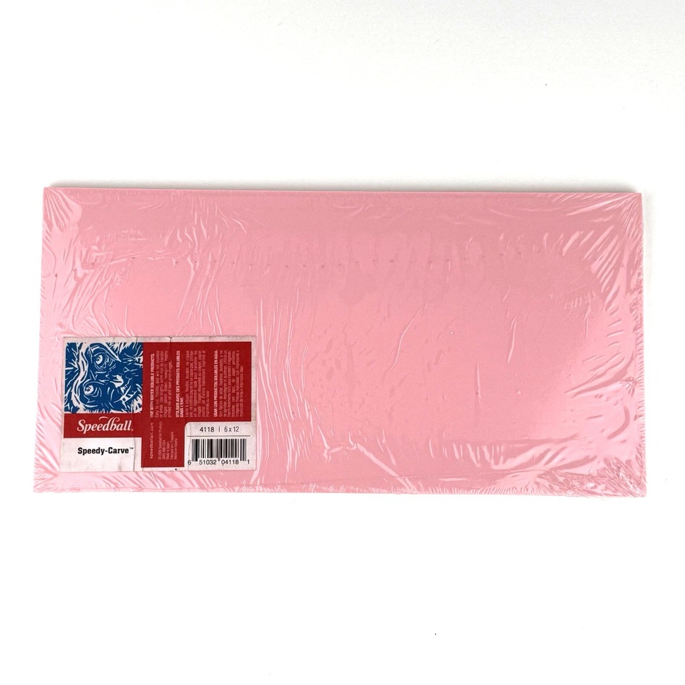 New Speedball Speedy Carve Block 6" x 12" Lino Printing Carving Water Soluble